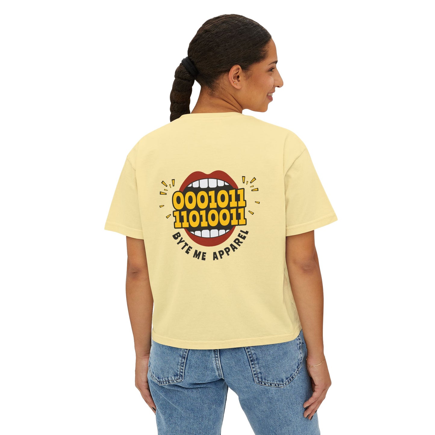 Coffee Code Clean Data Repeat Tee, Tech Shirt, Programmer Gift, Cute Boxy Top, Gift for Her, Coding Humor Tee