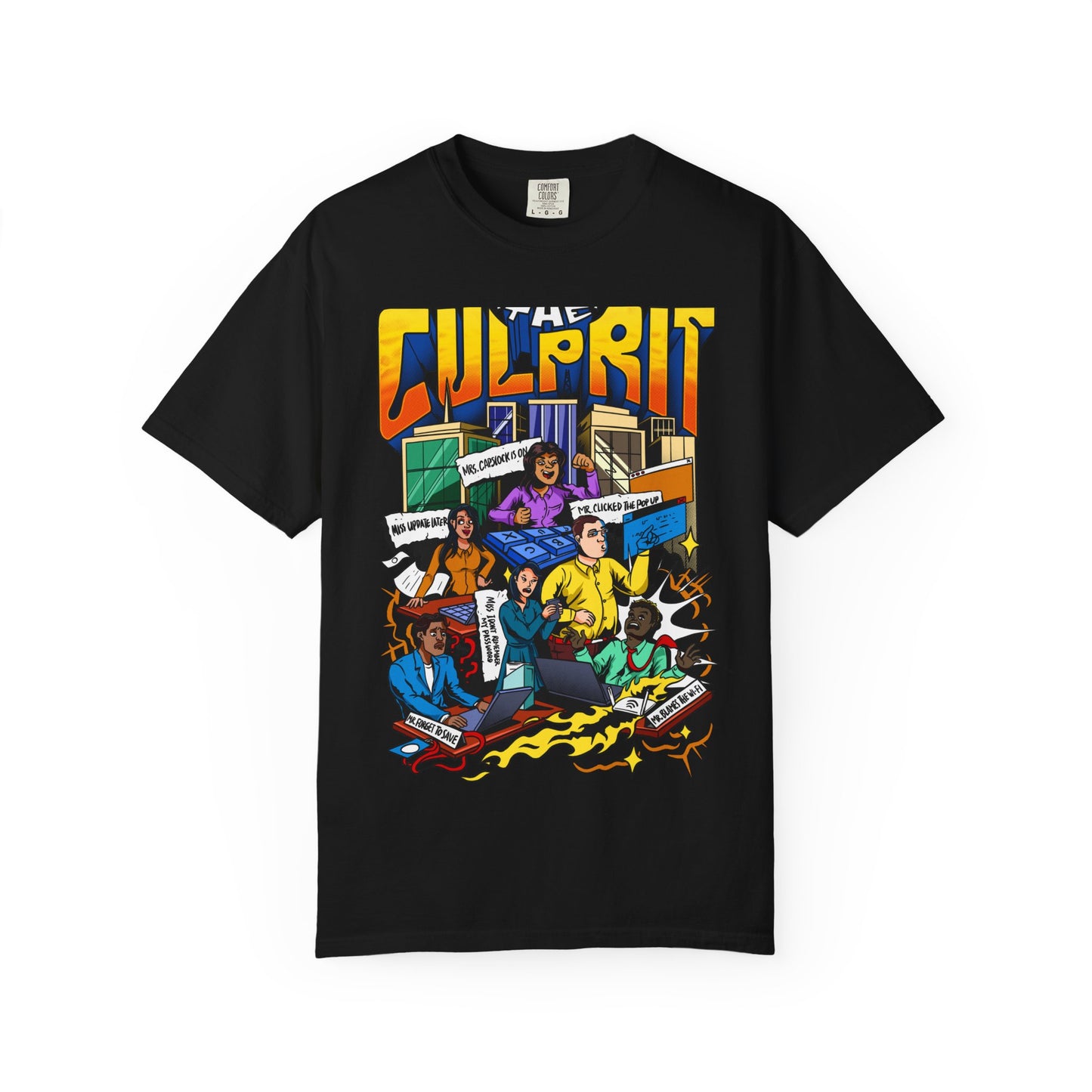'The Culprit' Unisex T-Shirt, Casual Wear, Gift for Tech Lovers, Retro Style