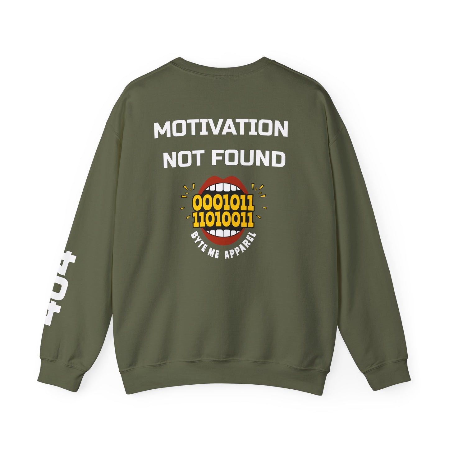 404 Motivation Not Found Sweatshirt, Unisex Crewneck