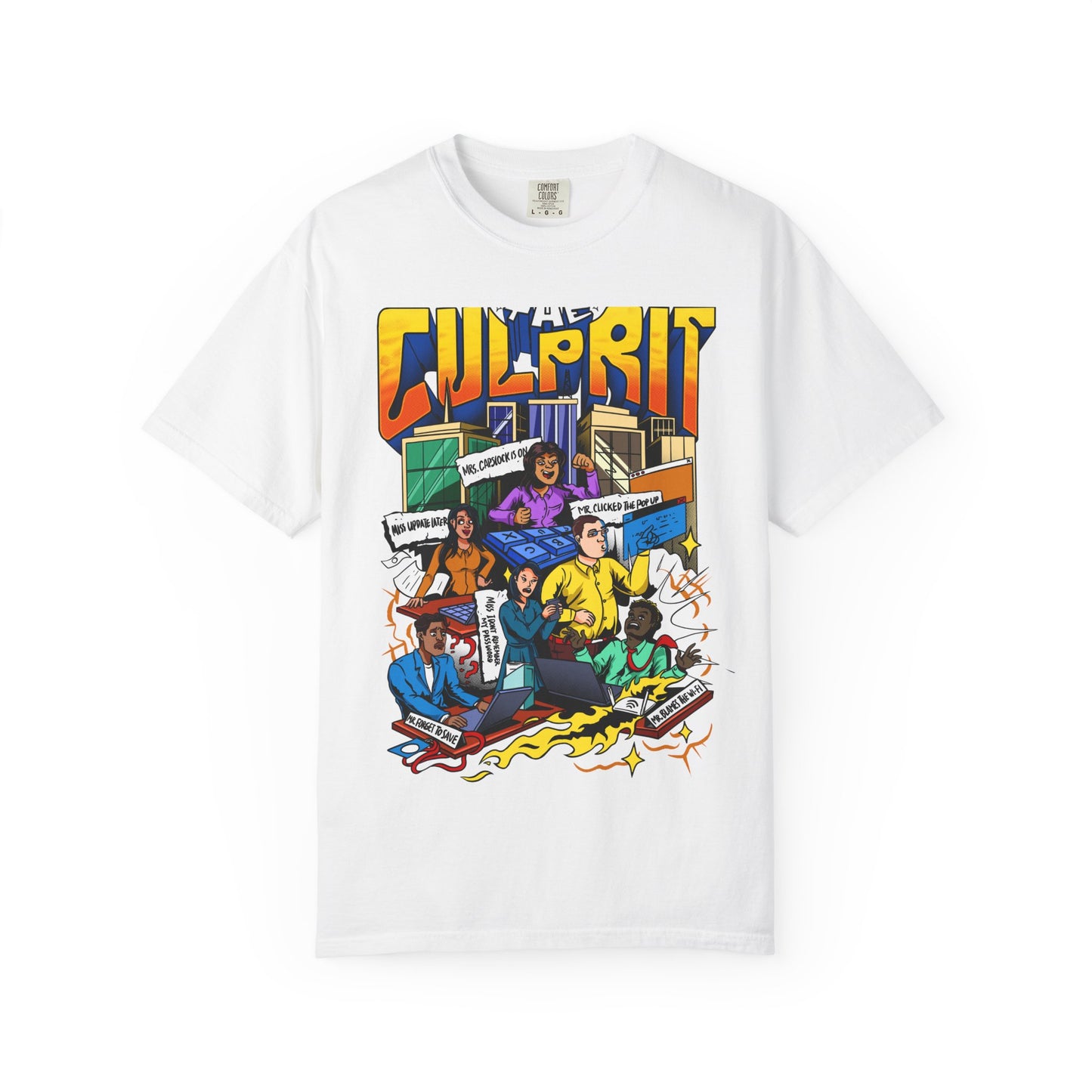 'The Culprit' Unisex T-Shirt, Casual Wear, Gift for Tech Lovers, Retro Style