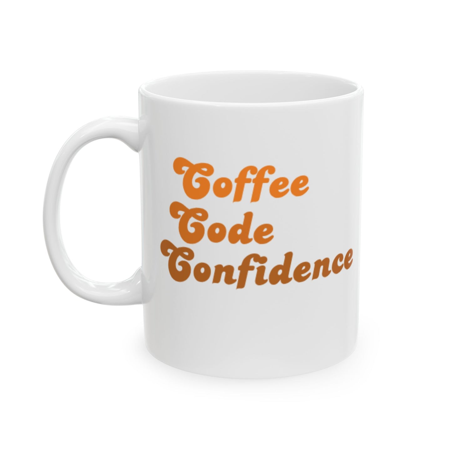 Coffee Code Confidence Ceramic Mug