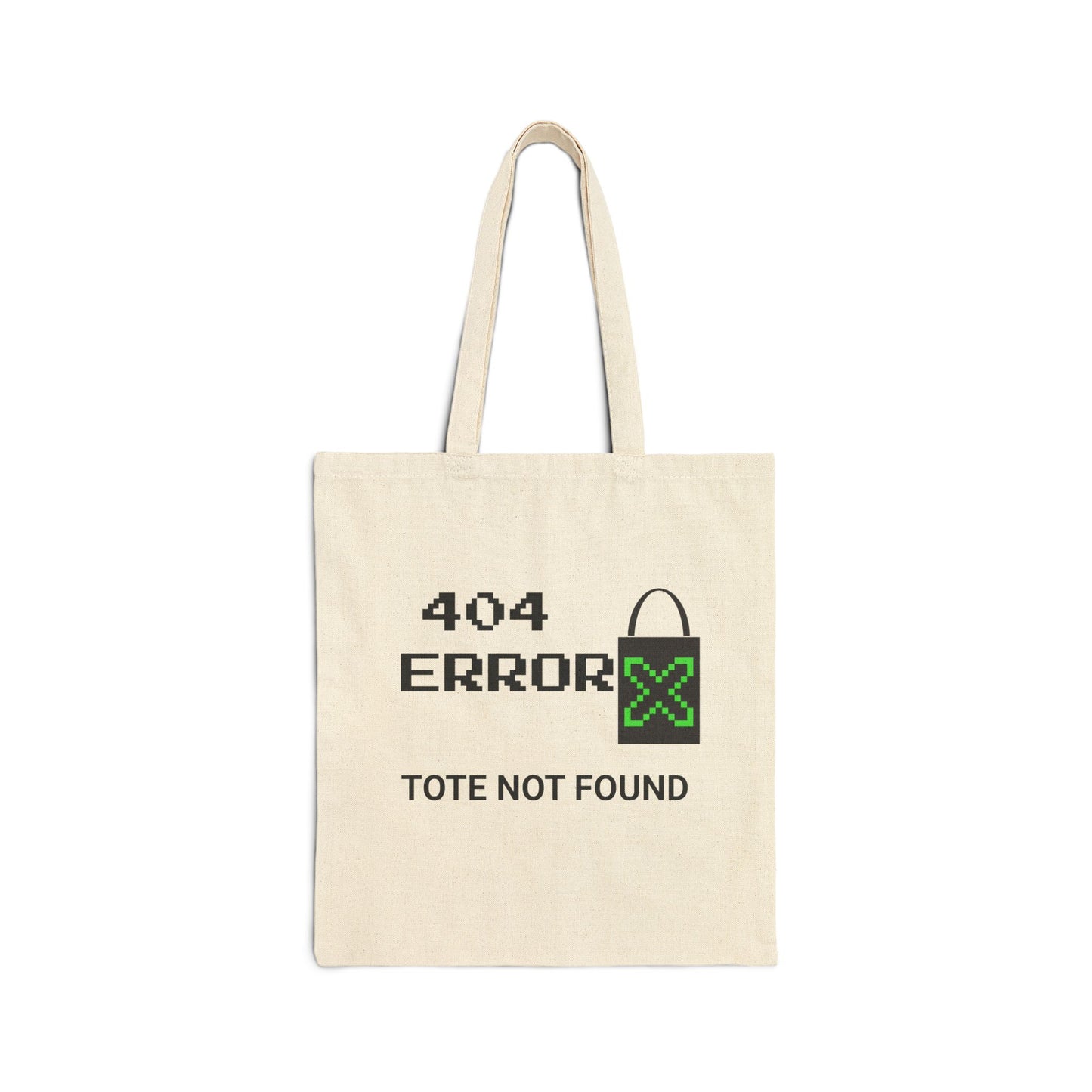 404 Error Canvas Tote Bag