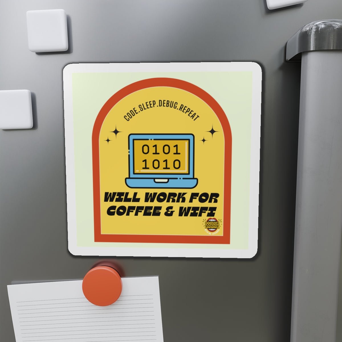 The Programmer Die-Cut Magnet