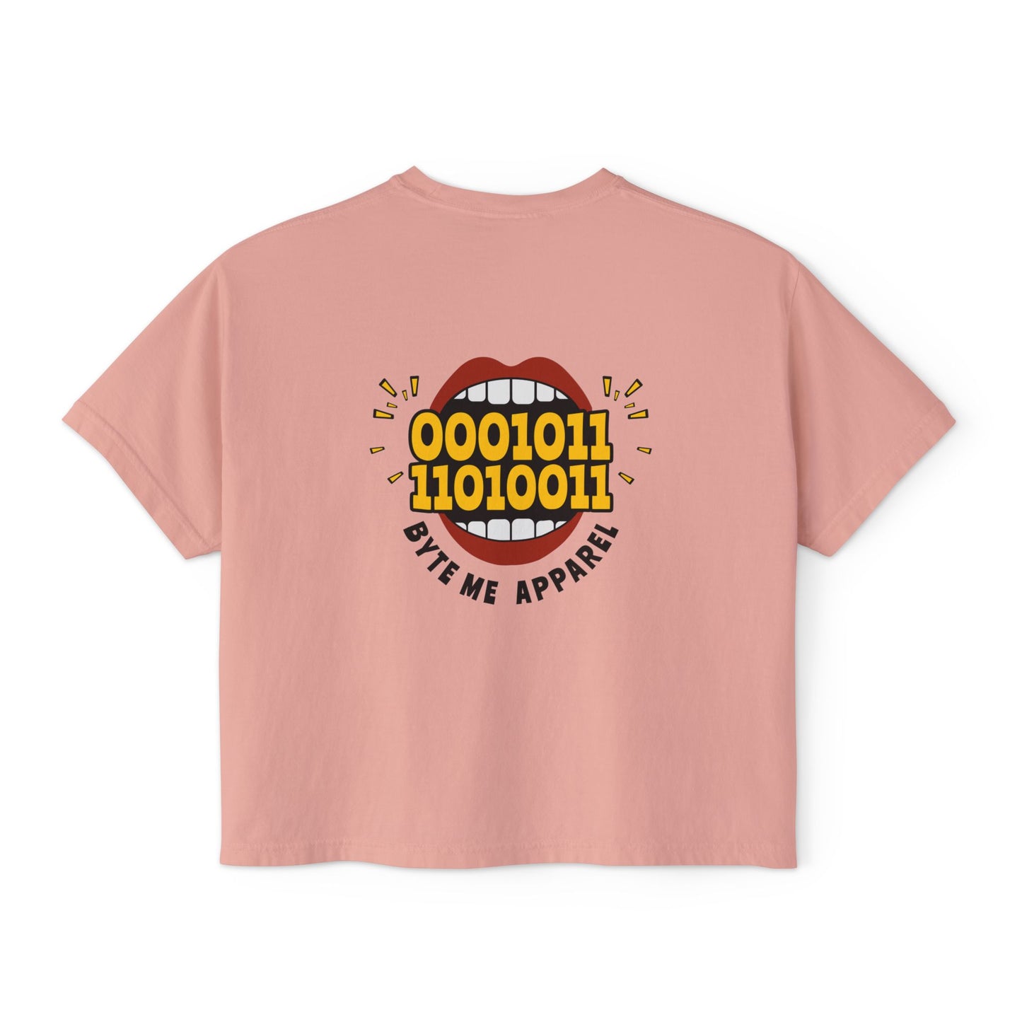 Coffee Code Clean Data Repeat Tee, Tech Shirt, Programmer Gift, Cute Boxy Top, Gift for Her, Coding Humor Tee