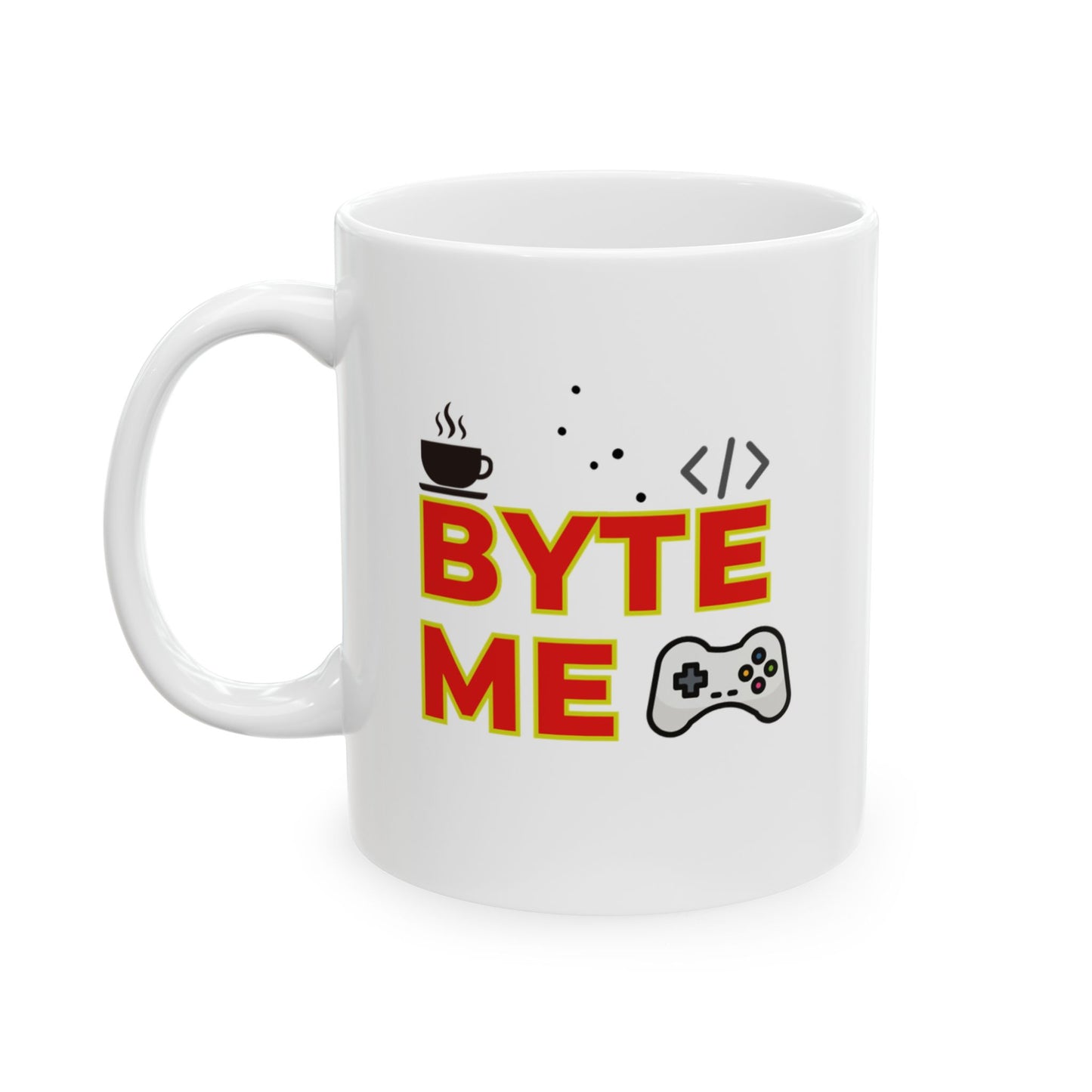 Byte Me Ceramic Mug, (11oz)