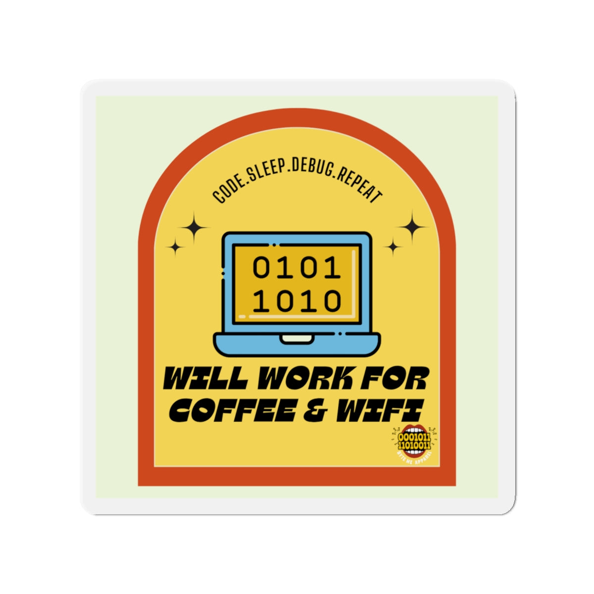 The Programmer Die-Cut Magnet
