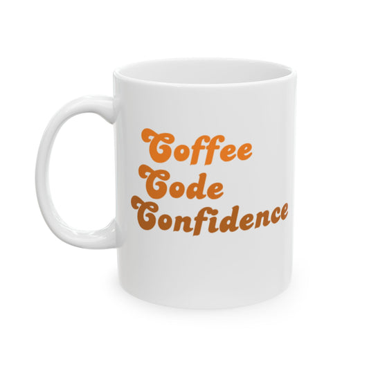 Coffee Code Confidence Ceramic Mug