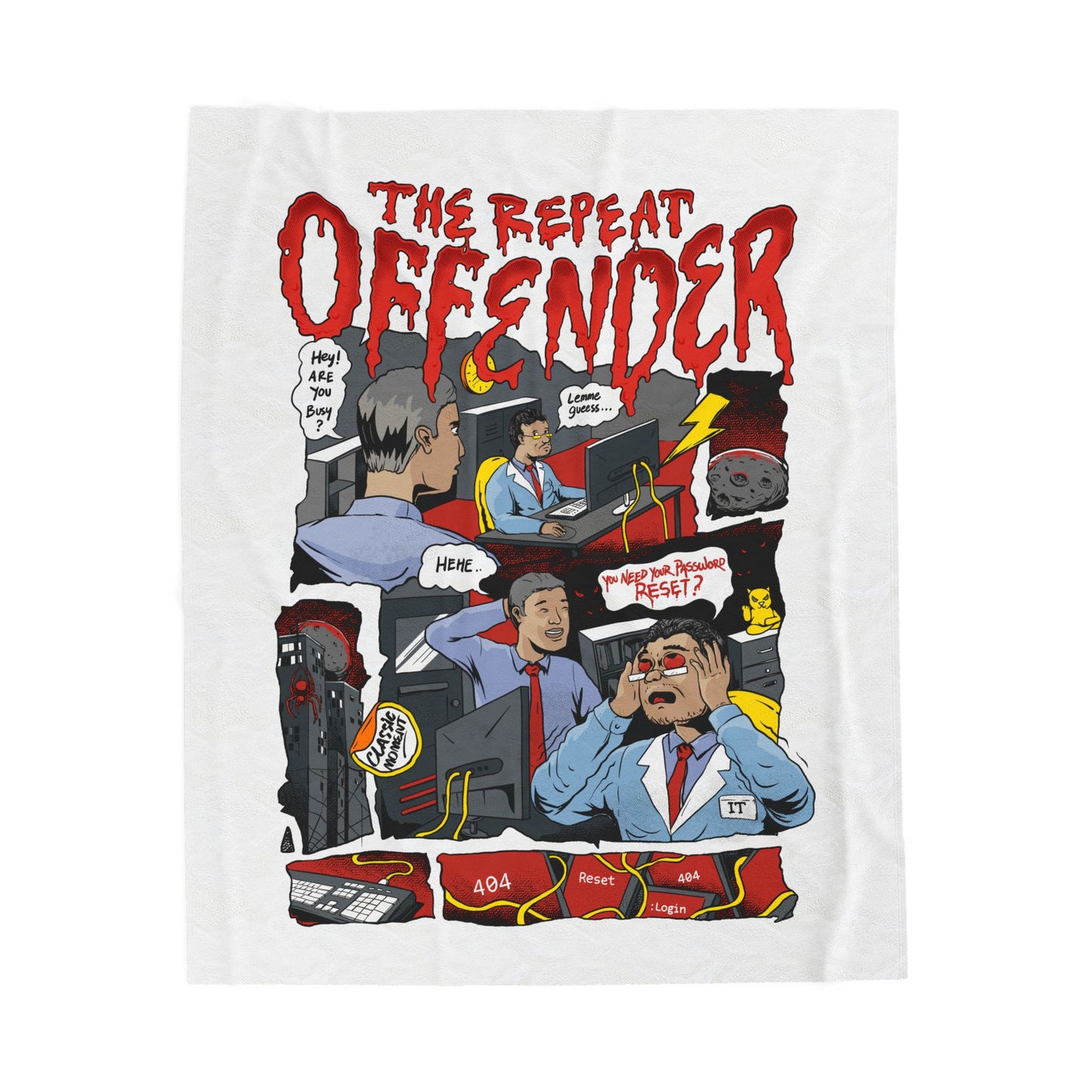The Repeat Offender Velveteen Plush Blanket