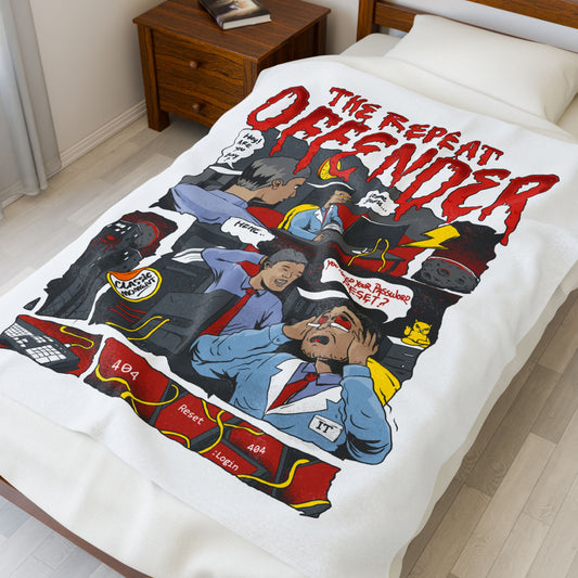 The Repeat Offender Velveteen Plush Blanket