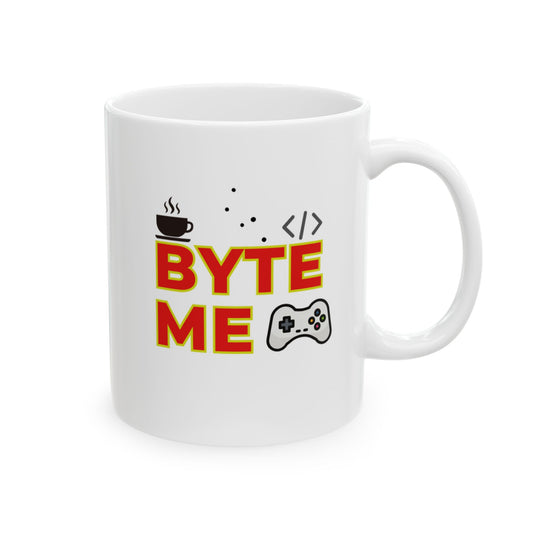Byte Me Ceramic Mug, (11oz)