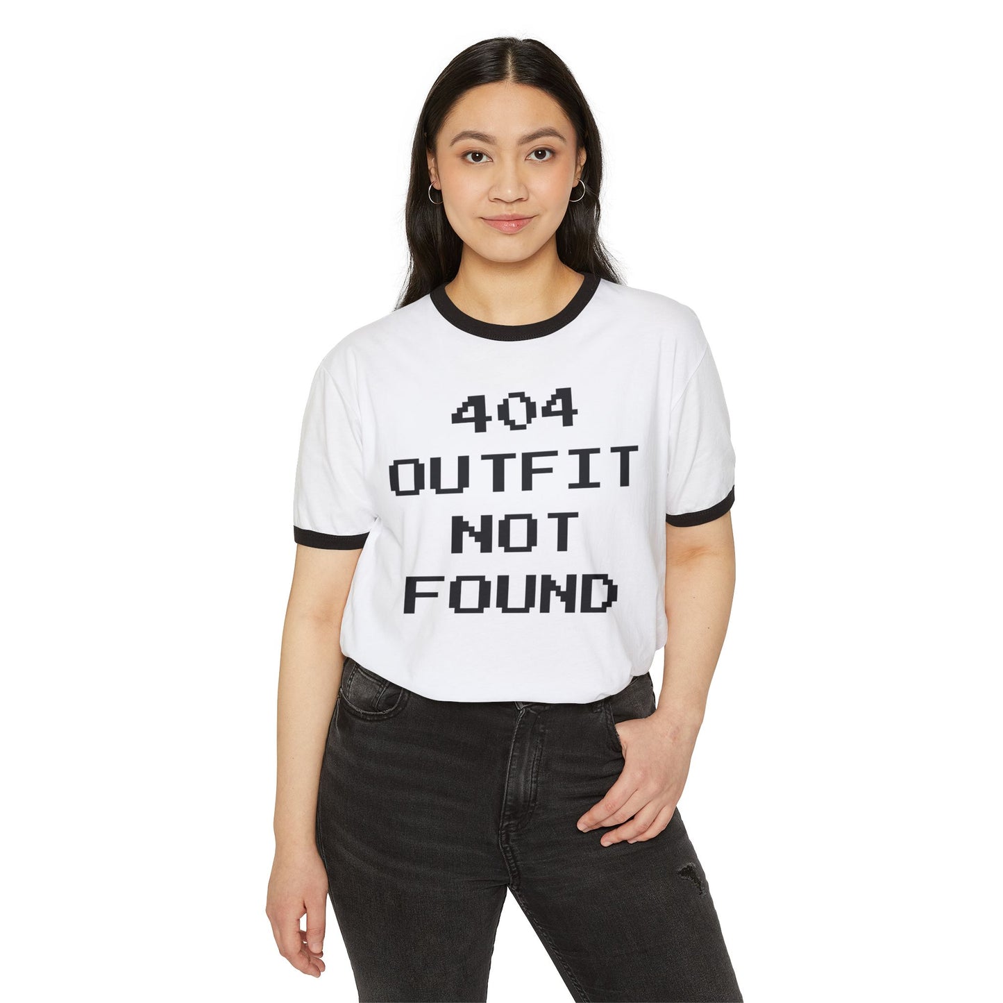 404 Outfit Not Found Ringer Unisex T-Shirt