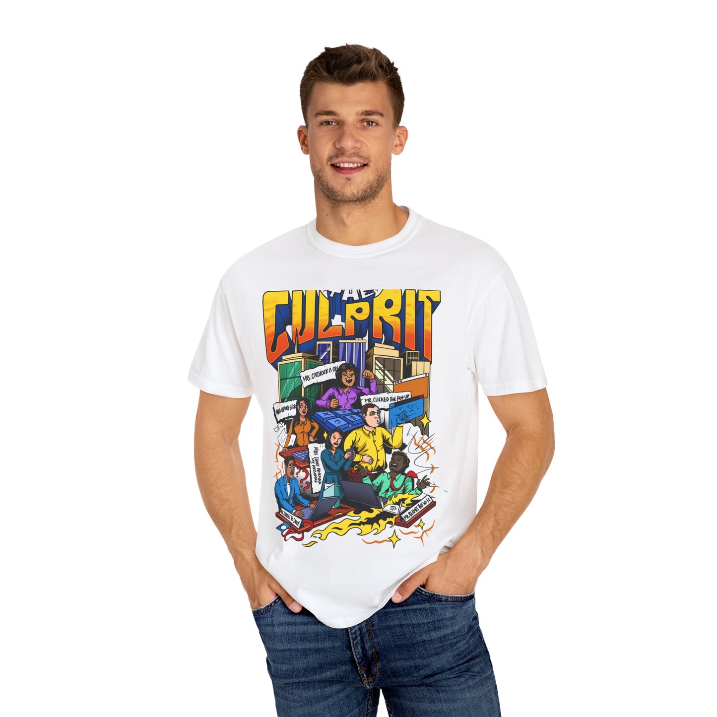 'The Culprit'  Unisex T-Shirt, Casual Wear, Gift for Tech Lovers, Retro Style
