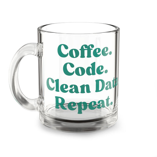 Coffee Code Glass Mug - (10oz)